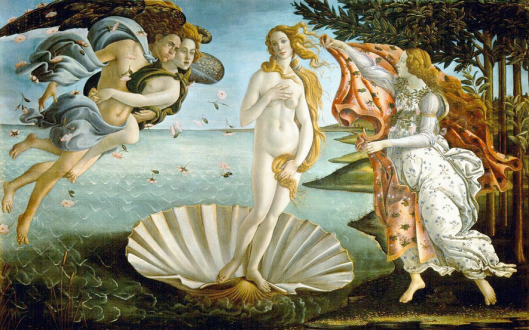El nacimiento de Venus-Sandro Botticelli